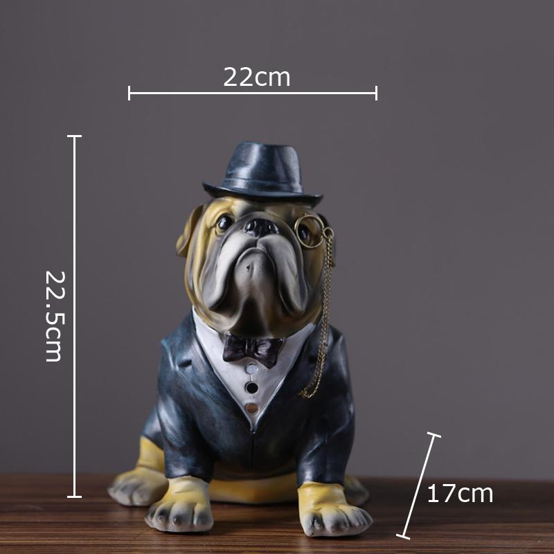 Gentleman French Bulldog Statue Simulated Animal Ornaments Desk Decoration Exquisite Crafts Puppy Sculpture Room Aesthetic Decor
Gentleman French Bulldog Statue Simulated Animal Ornaments Desk Decoration Exquisite Crafts Puppy Sculpture Room Aesthetic Decor