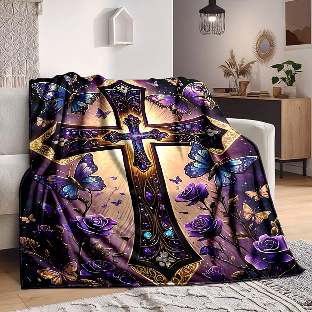 1pc Cross Ornament Blanket - Perfect Gift for Birthdays, Christmas & Halloween- Soft, Warm & Versatile yy250909082 75x90cm
1pc Cross Ornament Blanket - Perfect Gift for Birthdays, Christmas & Halloween- Soft, Warm & Versatile yy250909082 75x90cm