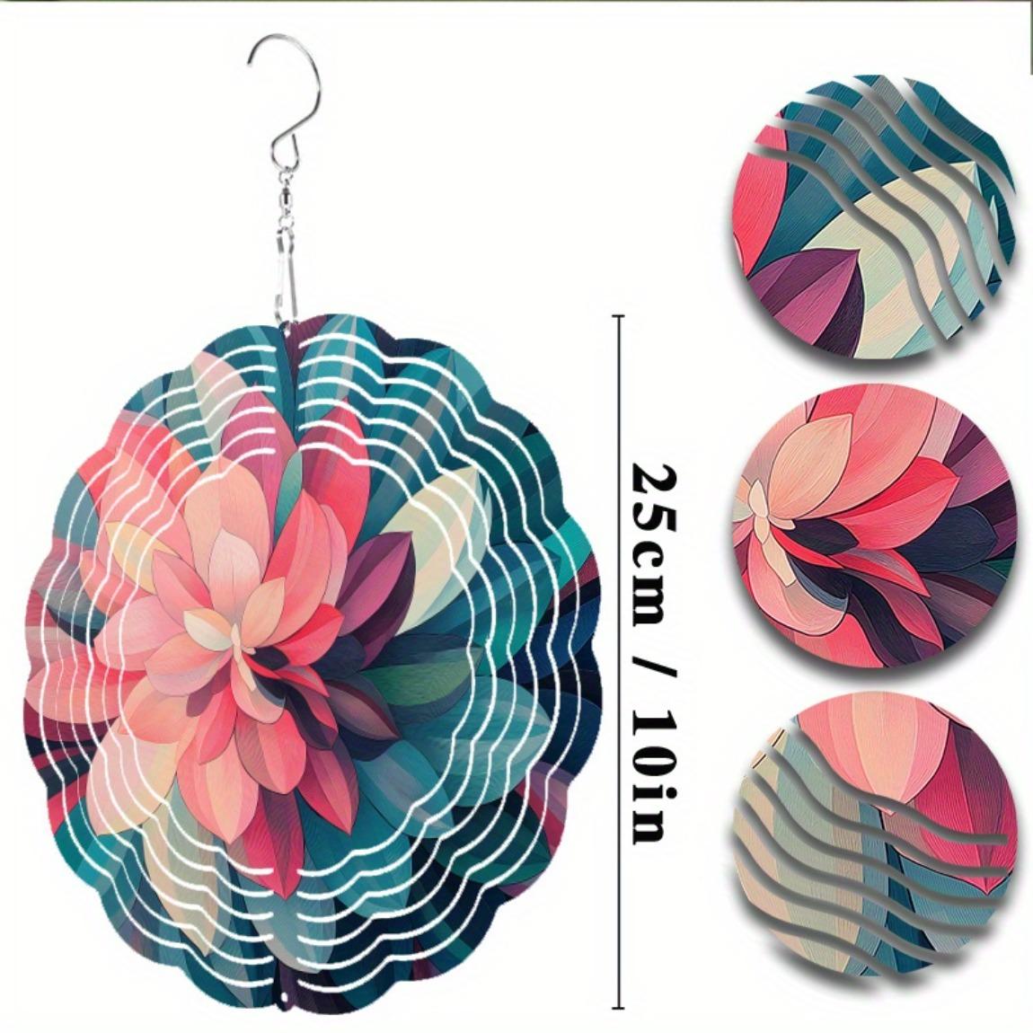 Яркая подвеска-колокольчик в виде цветка лотоса с вращением на 360 градусов, красочный металлический арт-декор для сада, балкона, на все сезоны, подарок, батарейки не требуются 01A
Яркая подвеска-колокольчик в виде цветка лотоса с вращением на 360 градусов, красочный металлический арт-декор для сада, балкона, на все сезоны, подарок, батарейки не требуются 01A