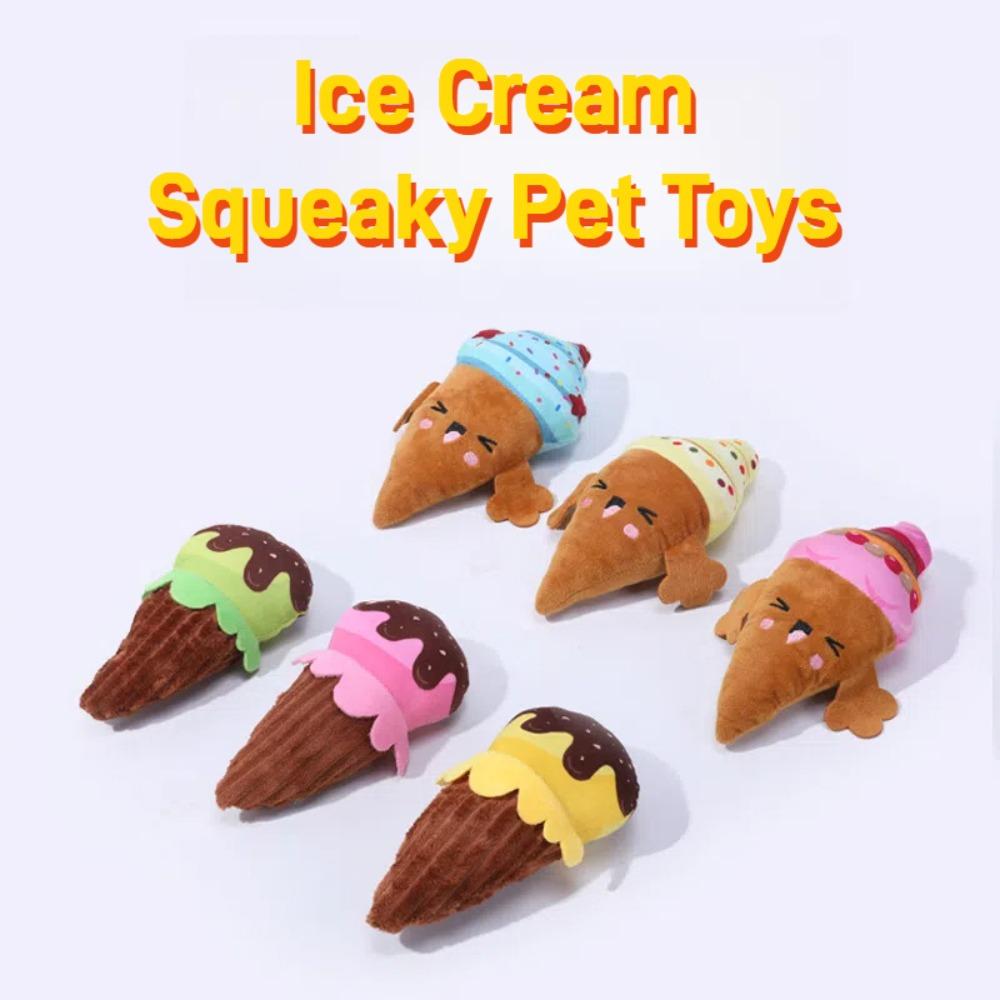 Makes Sounds Pet Squeaky Toy Ice Cream Shaped Training Chew Toys Kawaii Plush Doll for Puppy Cats
Makes Sounds Pet Squeaky Toy Ice Cream Shaped Training Chew Toys Kawaii Plush Doll for Puppy Cats