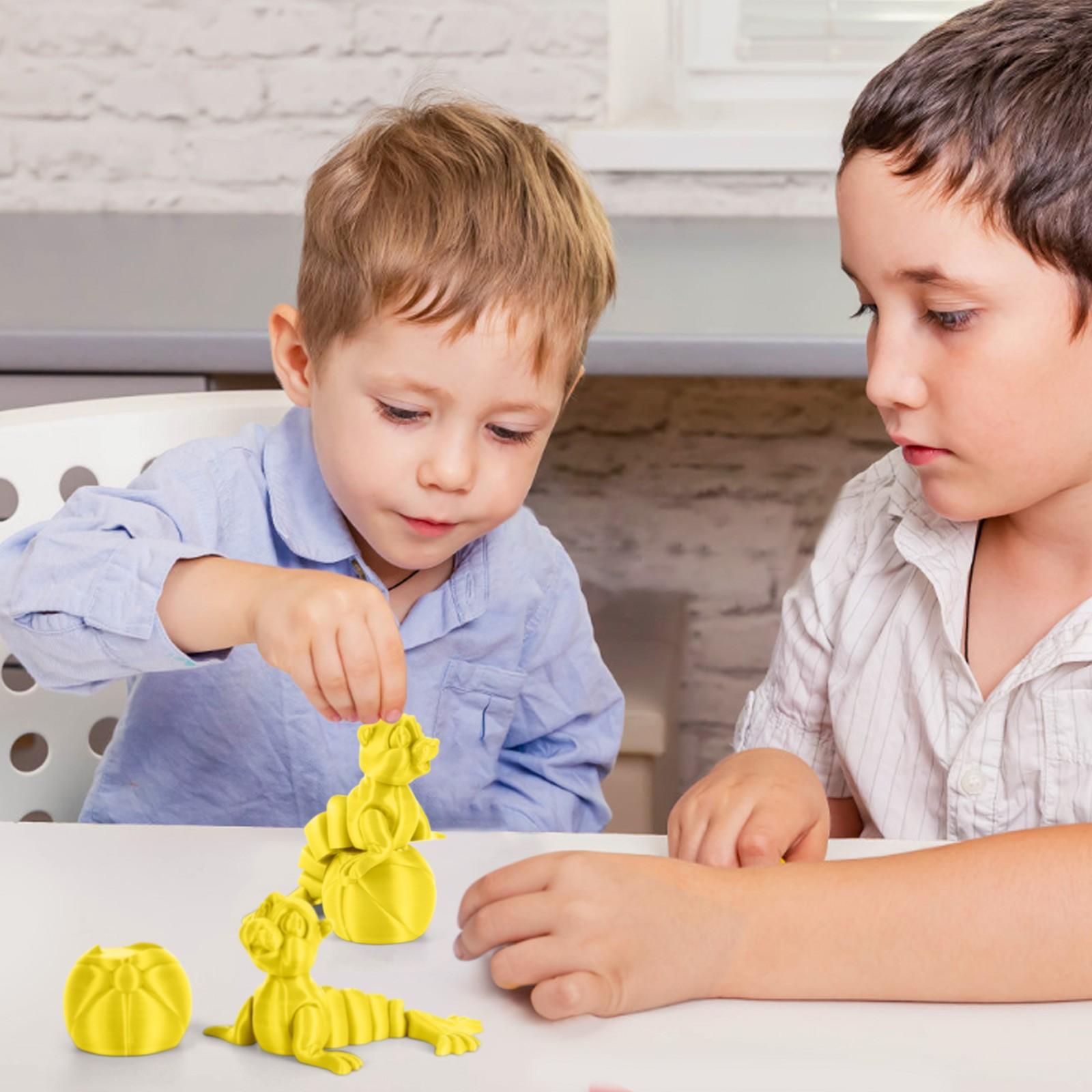 Милые игрушки в форме животных, напечатанные на 3D-принтере, с подвижными суставами One Size жёлтый
Милые игрушки в форме животных, напечатанные на 3D-принтере, с подвижными суставами One Size жёлтый