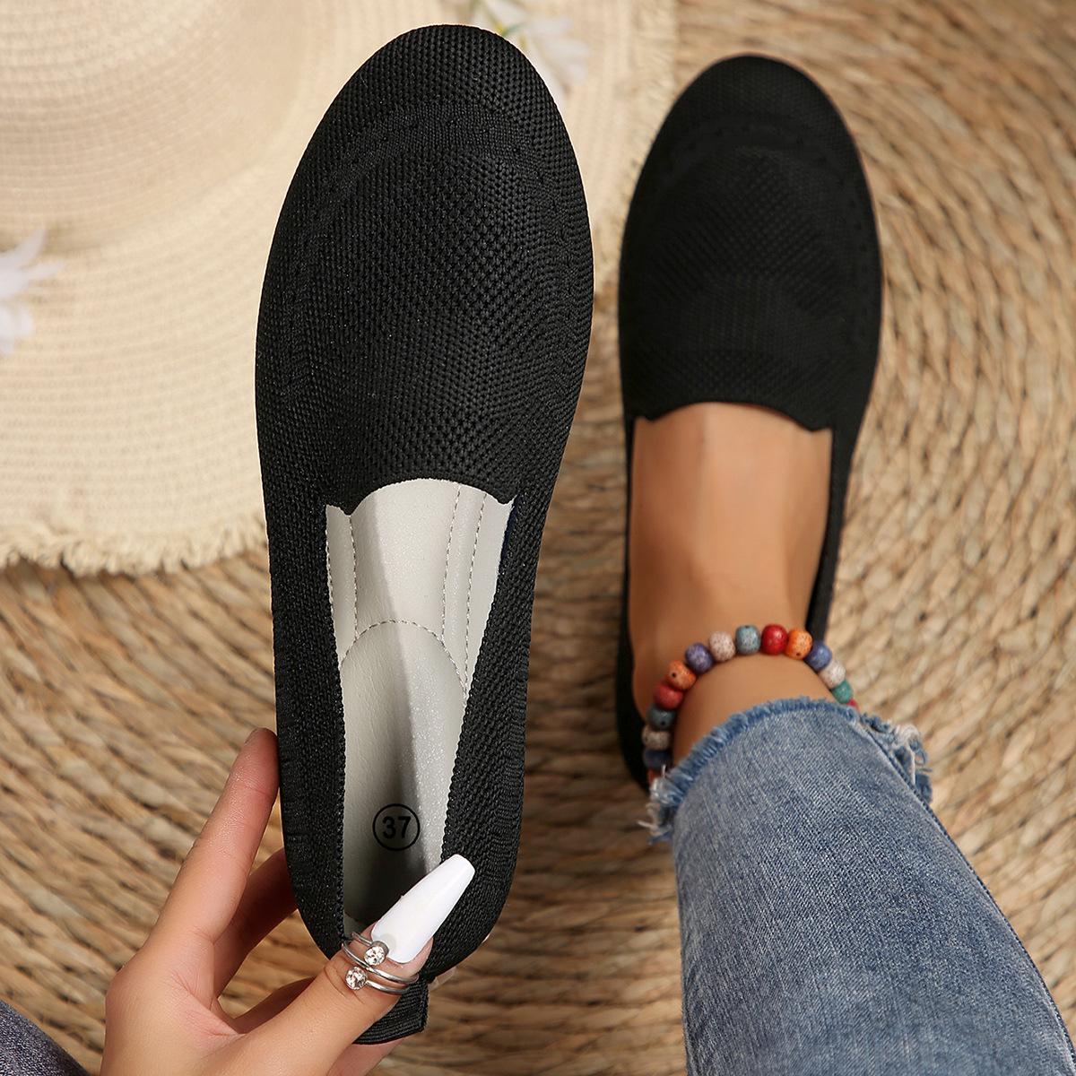 Женские туфли Fly-knit с низким голенищем, трикотажные мокасины Lazy Loafers с круглым носком 36 чёрный
Женские туфли Fly-knit с низким голенищем, трикотажные мокасины Lazy Loafers с круглым носком 36 чёрный