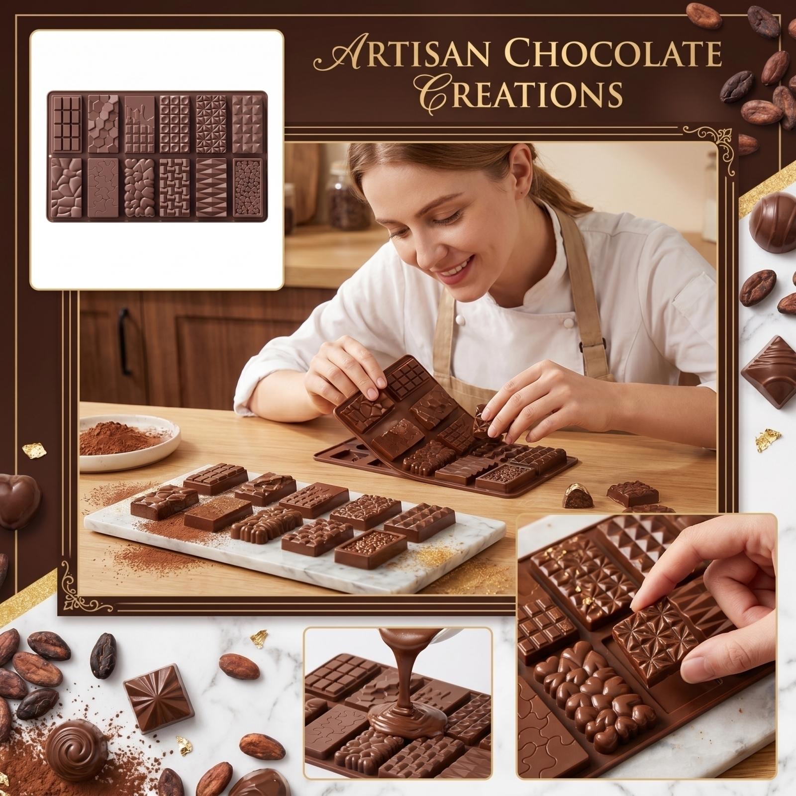 Chocolate Small Rectangular Mold Cake Baking Mold One Size коричневий
Chocolate Small Rectangular Mold Cake Baking Mold One Size коричневий