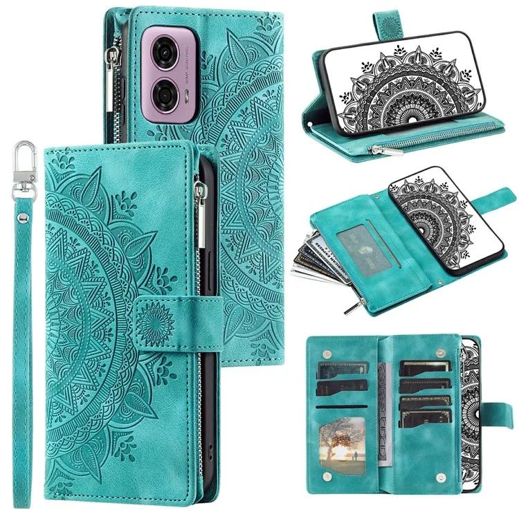 Style 006 For Motorola Moto G85 5G Case Zipper Pocket Leather Phone Bag Cover Mandala Flower - Mint Green
Style 006 For Motorola Moto G85 5G Case Zipper Pocket Leather Phone Bag Cover Mandala Flower - Mint Green