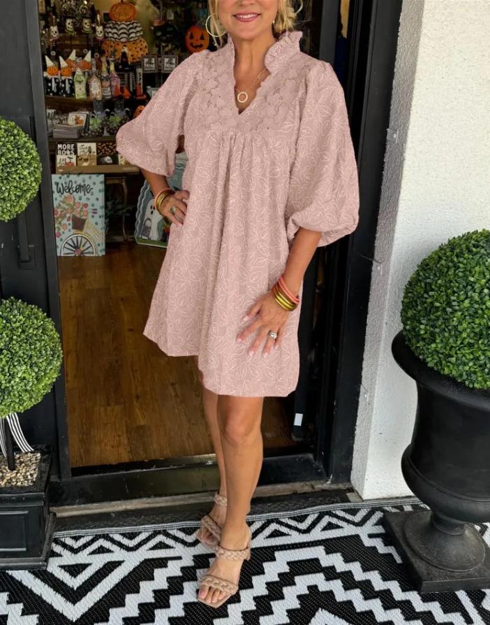 Women s V-Neck Floral Print Summer Dress with Puff Sleeves, Loose Fit Casual Midi Dress in Blue Pink Black Green XXL рожевий
Women s V-Neck Floral Print Summer Dress with Puff Sleeves, Loose Fit Casual Midi Dress in Blue Pink Black Green XXL рожевий