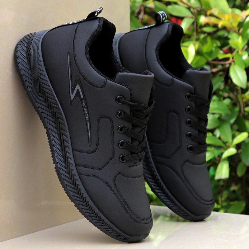 Чоловічі водонепроникні чорні шкіряні осінні робочі та повсякденні кросівки 38
Чоловічі водонепроникні чорні шкіряні осінні робочі та повсякденні кросівки 38