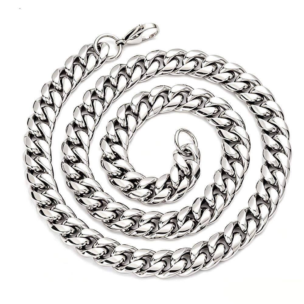 Titanium Stainless Steel Hip Hop Retro Hong Kong Style Trendy Chain Necklace for Men and Women 23cm bracelet
Titanium Stainless Steel Hip Hop Retro Hong Kong Style Trendy Chain Necklace for Men and Women 23cm bracelet