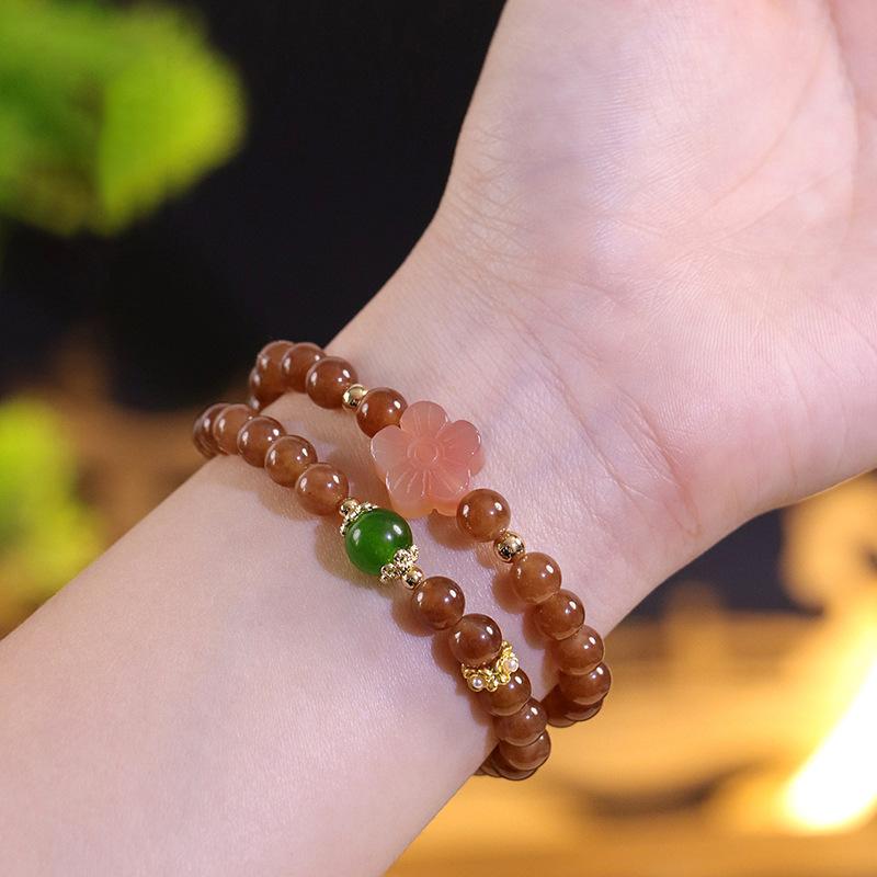 Light coffee agate flower fringed double-layer bracelet light luxury high-end fashion versatile bracelet new jewelry
Light coffee agate flower fringed double-layer bracelet light luxury high-end fashion versatile bracelet new jewelry