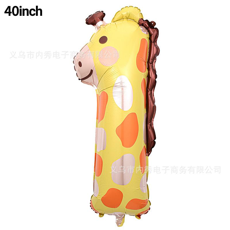 40 Inch Animal Number Balloon Foil Party Balloon Cartoon Animal Shape Balloon for Birthday Celebration Event Decoration One Size
40 Inch Animal Number Balloon Foil Party Balloon Cartoon Animal Shape Balloon for Birthday Celebration Event Decoration One Size