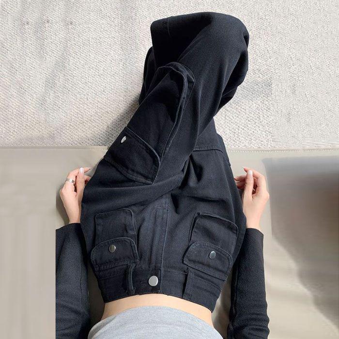 Маленький женский джинсовый комбинезон с широкими штанинами: Стройнящий свободный крой для весны/лета 2025. 2XL чёрный
Маленький женский джинсовый комбинезон с широкими штанинами: Стройнящий свободный крой для весны/лета 2025. 2XL чёрный