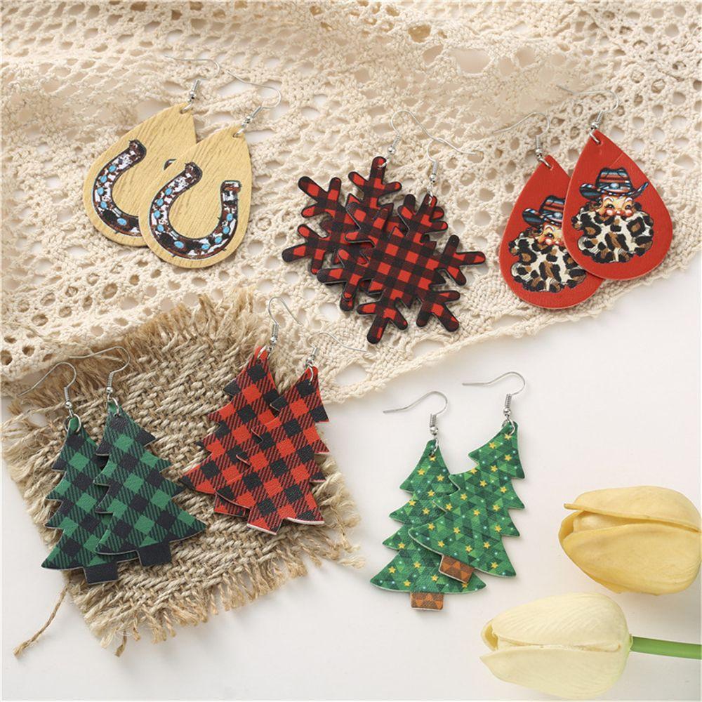 Ear Studs Jewelry Accessories Christmas Drop Dangle PU Faux Leather Earrings Teardrop Ear Pendants
Ear Studs Jewelry Accessories Christmas Drop Dangle PU Faux Leather Earrings Teardrop Ear Pendants