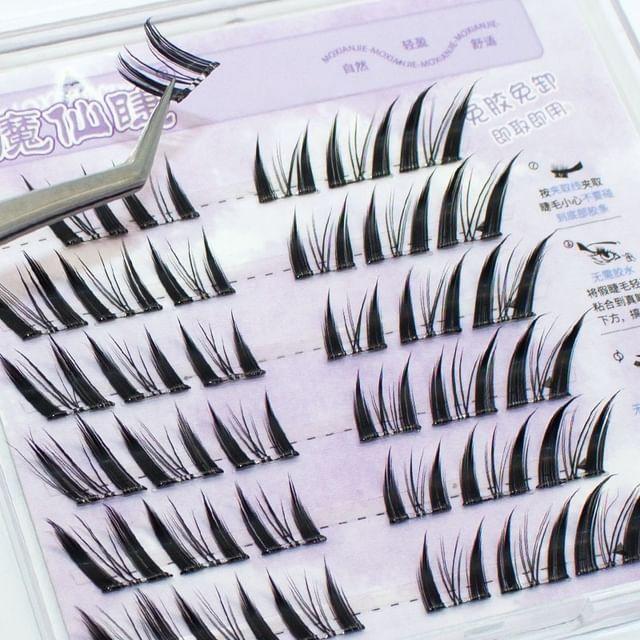 LuxeFlutter - Fox Eye Volume Cluster Glue-Free False Eyelashes Black - One Size
LuxeFlutter - Fox Eye Volume Cluster Glue-Free False Eyelashes Black - One Size