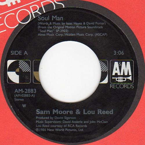 7inch Record SAM MOORE & LOU REED - Soul Man AM2883 A&M Records 1986 US Soul/Funk Used
7inch Record SAM MOORE & LOU REED - Soul Man AM2883 A&M Records 1986 US Soul/Funk Used