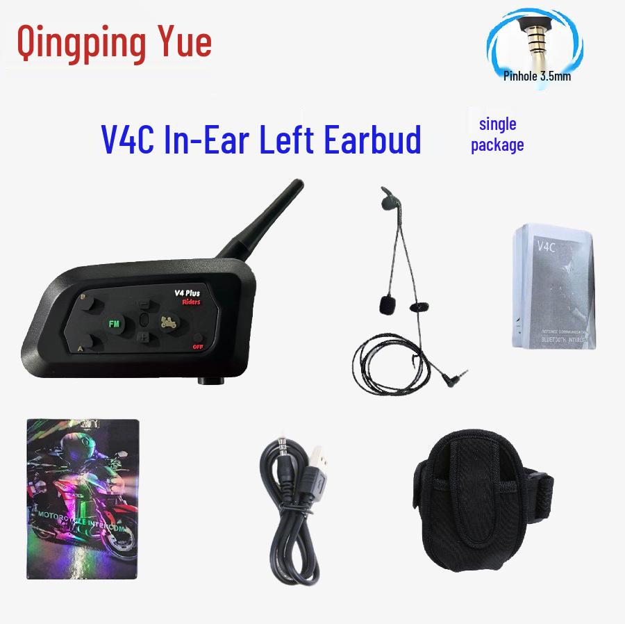 Xinowy V4C Pro Football Referee Walkie-Talkie: 4-Person Bluetooth In-Ear Earbuds (Left Ear, 4 Sets)
Xinowy V4C Pro Football Referee Walkie-Talkie: 4-Person Bluetooth In-Ear Earbuds (Left Ear, 4 Sets)