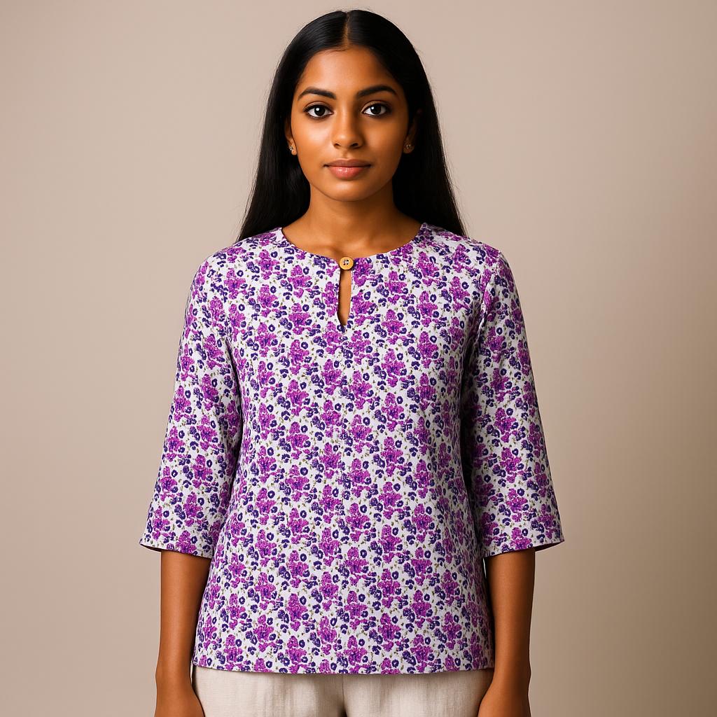 Vintage Casual Blouse, For Women, Stretch Hemp, Floral Print, Round Neck, Three-Quarter Sleeves, Elegant Loose Top 5XL червоний
Vintage Casual Blouse, For Women, Stretch Hemp, Floral Print, Round Neck, Three-Quarter Sleeves, Elegant Loose Top 5XL червоний