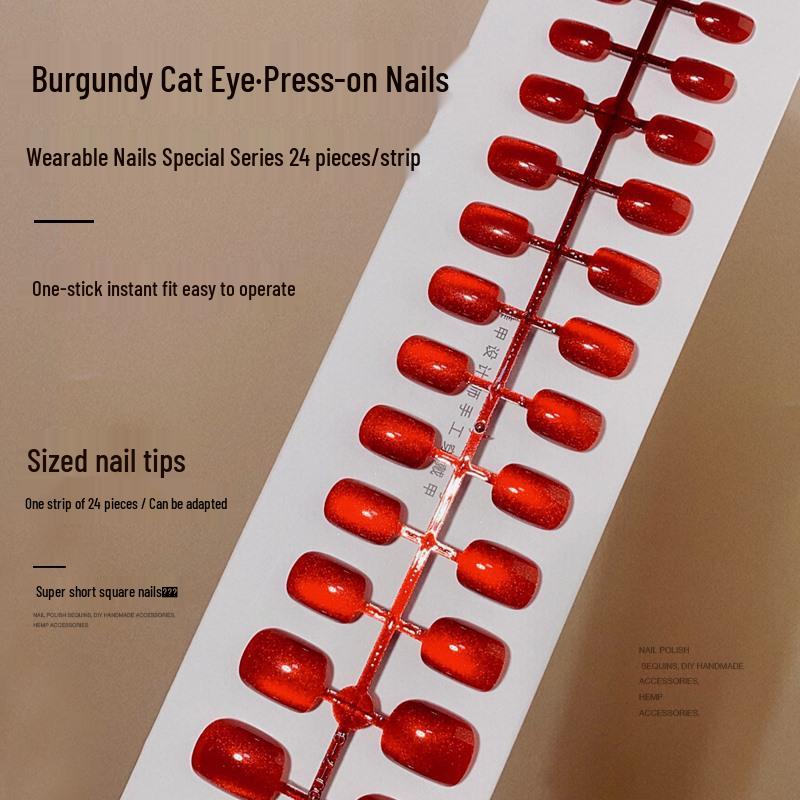 Semi-Finished Rainbow Cat Eye Nail Tips - New Style DIY Whitening Wearable Manicure Stickers
Semi-Finished Rainbow Cat Eye Nail Tips - New Style DIY Whitening Wearable Manicure Stickers