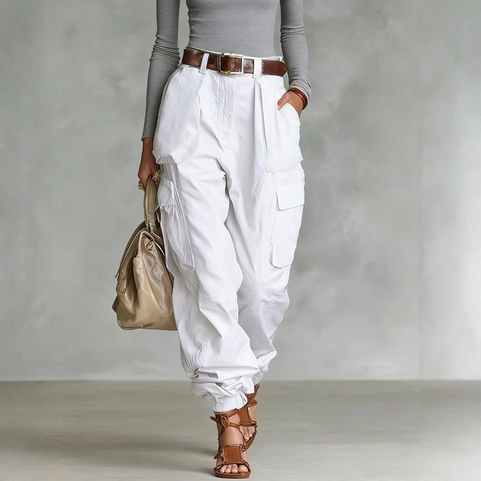 Ladies Casual And Fashionable Loose Wide Leg Pants XL білий
Ladies Casual And Fashionable Loose Wide Leg Pants XL білий