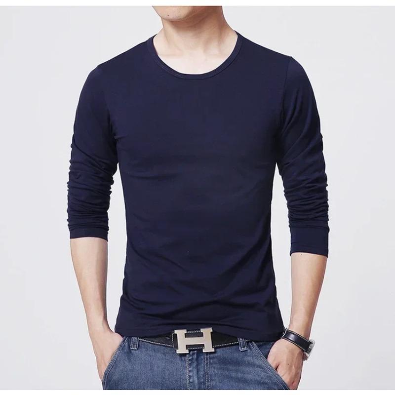 2026 New Men s T-Shirts Long Sleeve Slim Men T-Shirt Young Man Pure Color Tops Tees Shirt O-Neck For Male Boys Tshirt XXXL темно-синього кольору
2026 New Men s T-Shirts Long Sleeve Slim Men T-Shirt Young Man Pure Color Tops Tees Shirt O-Neck For Male Boys Tshirt XXXL темно-синього кольору