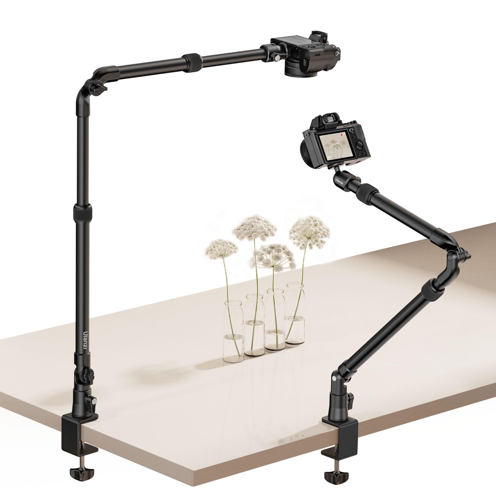 Ulanzi ZJ02 Camera Arm Stand Desk Camera Stand Overhead Photography Tabletop Photography Stand 109cm Telescopic Arm with Screw Ball Head 360 Degree
Ulanzi ZJ02 Camera Arm Stand Desk Camera Stand Overhead Photography Tabletop Photography Stand 109cm Telescopic Arm with Screw Ball Head 360 Degree