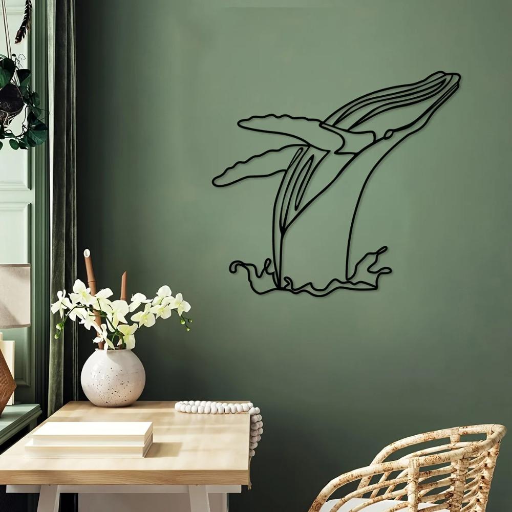 Minimalist Whale Iron Crafts - Elegant Indoor and Outdoor Décor, Perfect for Living Room, Bedroom, and Wall Decoration світло-сірого кольору
Minimalist Whale Iron Crafts - Elegant Indoor and Outdoor Décor, Perfect for Living Room, Bedroom, and Wall Decoration світло-сірого кольору