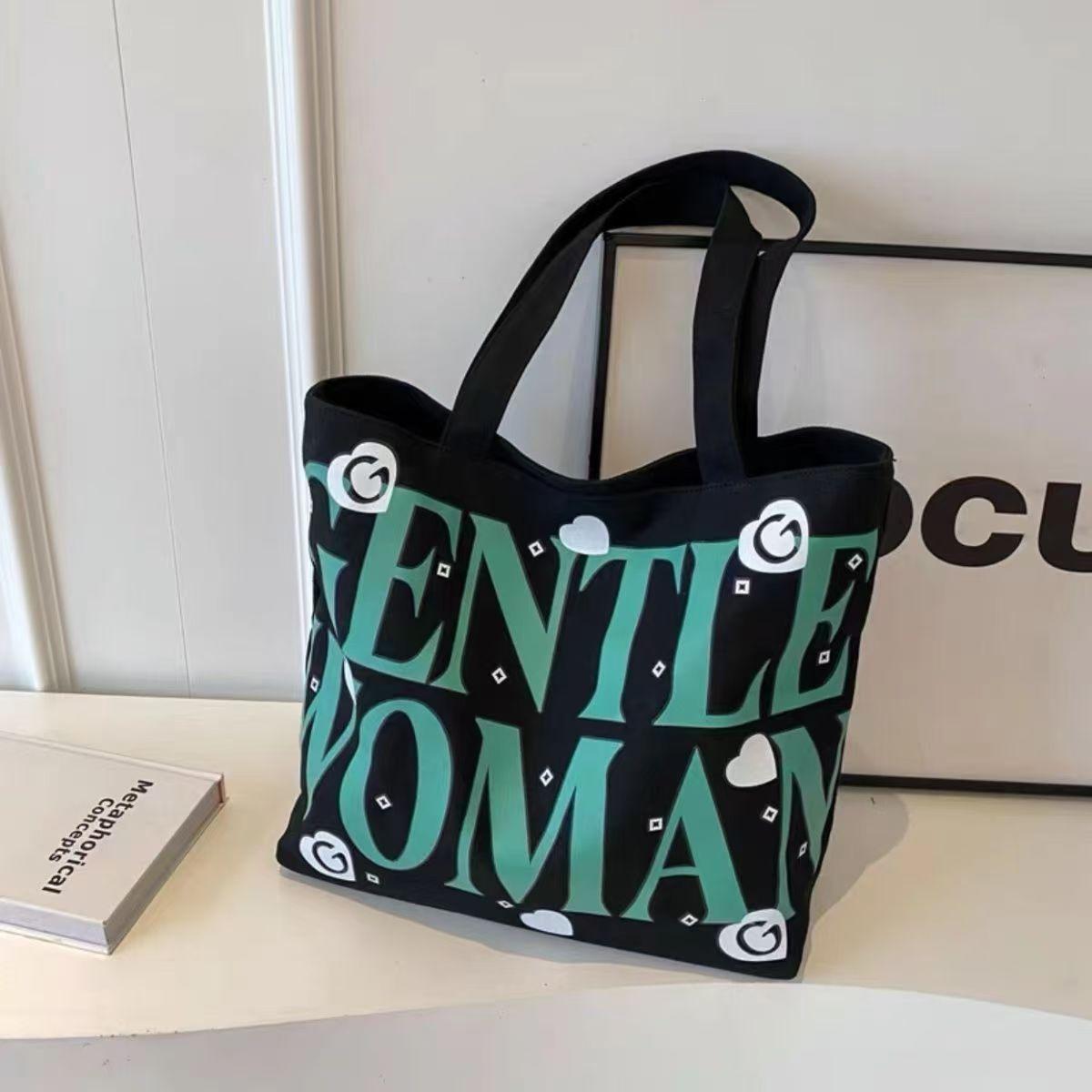 Student Canvas Bag Large Capacity Tote Bag Class Commuter Bag Versatile Printed Mommy Handheld Shoulder Bag Shopping Bag
Student Canvas Bag Large Capacity Tote Bag Class Commuter Bag Versatile Printed Mommy Handheld Shoulder Bag Shopping Bag