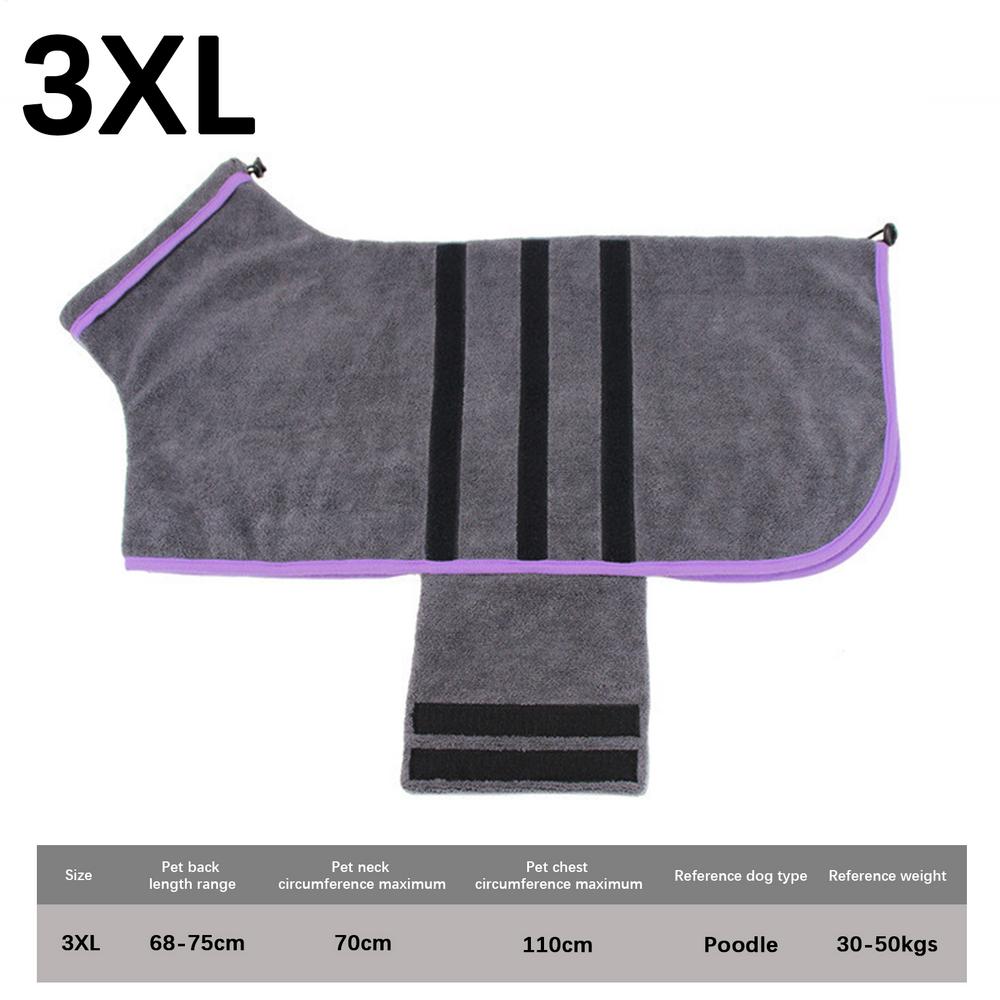 Dog Robe Soft Super Absorbent Microfiber Towel Pet Bathrobe Jacket For Home Grooming Winter Puppy Swimming Bathing Rainy Days M сірий колір
Dog Robe Soft Super Absorbent Microfiber Towel Pet Bathrobe Jacket For Home Grooming Winter Puppy Swimming Bathing Rainy Days M сірий колір