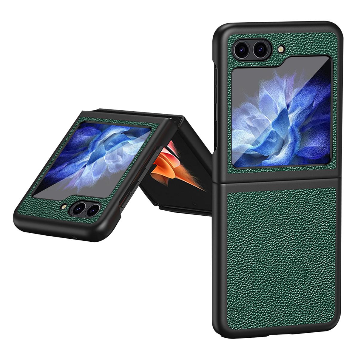 For Samsung Galaxy Z Flip5 5G PU Leather Coated PC Case Litchi Texture Protective Phone Cover Green
For Samsung Galaxy Z Flip5 5G PU Leather Coated PC Case Litchi Texture Protective Phone Cover Green
