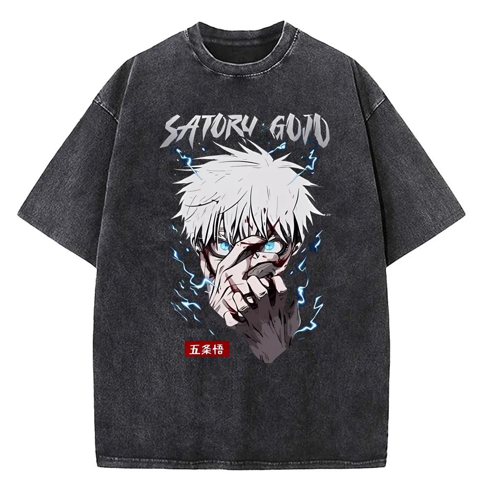 Anime Jujutsu Kaisen Gojo Satoru T Shirts Washed Unisex Women Cotton TShirts High Quality Retro for Unisex Women Tops Tees S
Anime Jujutsu Kaisen Gojo Satoru T Shirts Washed Unisex Women Cotton TShirts High Quality Retro for Unisex Women Tops Tees S
