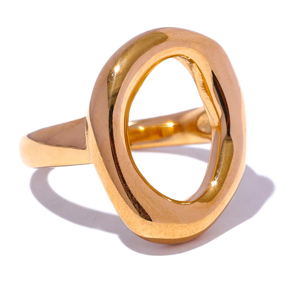 Yhpup Creative Stainless Steel Geometric Hollow Golden Minimalist Ring Fashion Waterproof Unusual Trendy Textured Jewelry 6
Yhpup Creative Stainless Steel Geometric Hollow Golden Minimalist Ring Fashion Waterproof Unusual Trendy Textured Jewelry 6