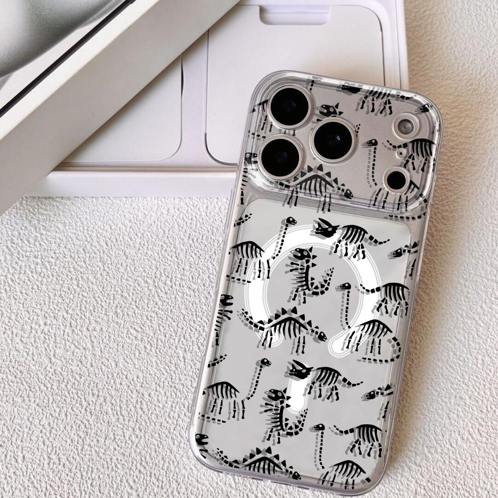 Cool Dinosaur Fossil Bones Phone Case For iPhone 17 16 15 14 13 12 Pro Max Plus With Magnetic Crystal Clear Case Wireless Charge iPhone 14
Cool Dinosaur Fossil Bones Phone Case For iPhone 17 16 15 14 13 12 Pro Max Plus With Magnetic Crystal Clear Case Wireless Charge iPhone 14