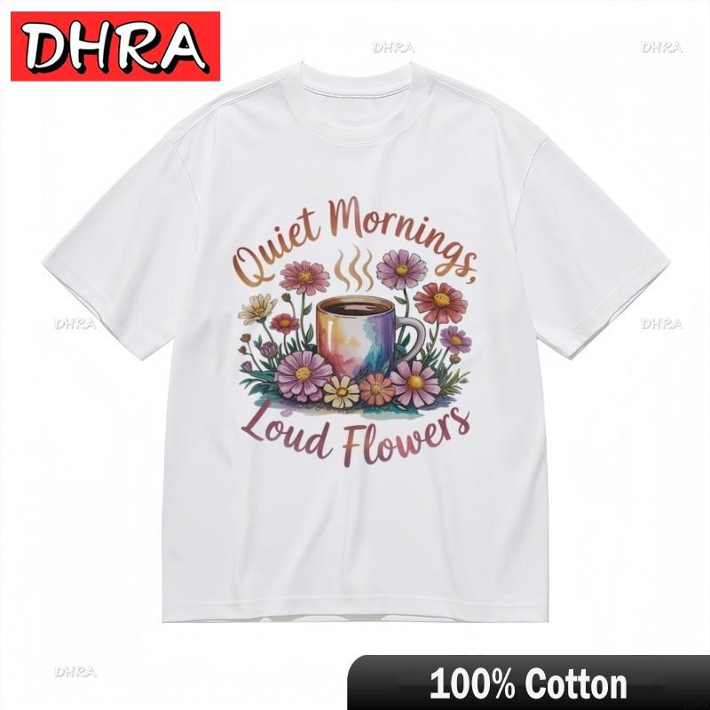 Womens Oversize Classic TShirt Multicolor Blooms with Steaming Cup Graphic Tee Streetwear Clothing Tops for Summer Style 4XL
Womens Oversize Classic TShirt Multicolor Blooms with Steaming Cup Graphic Tee Streetwear Clothing Tops for Summer Style 4XL