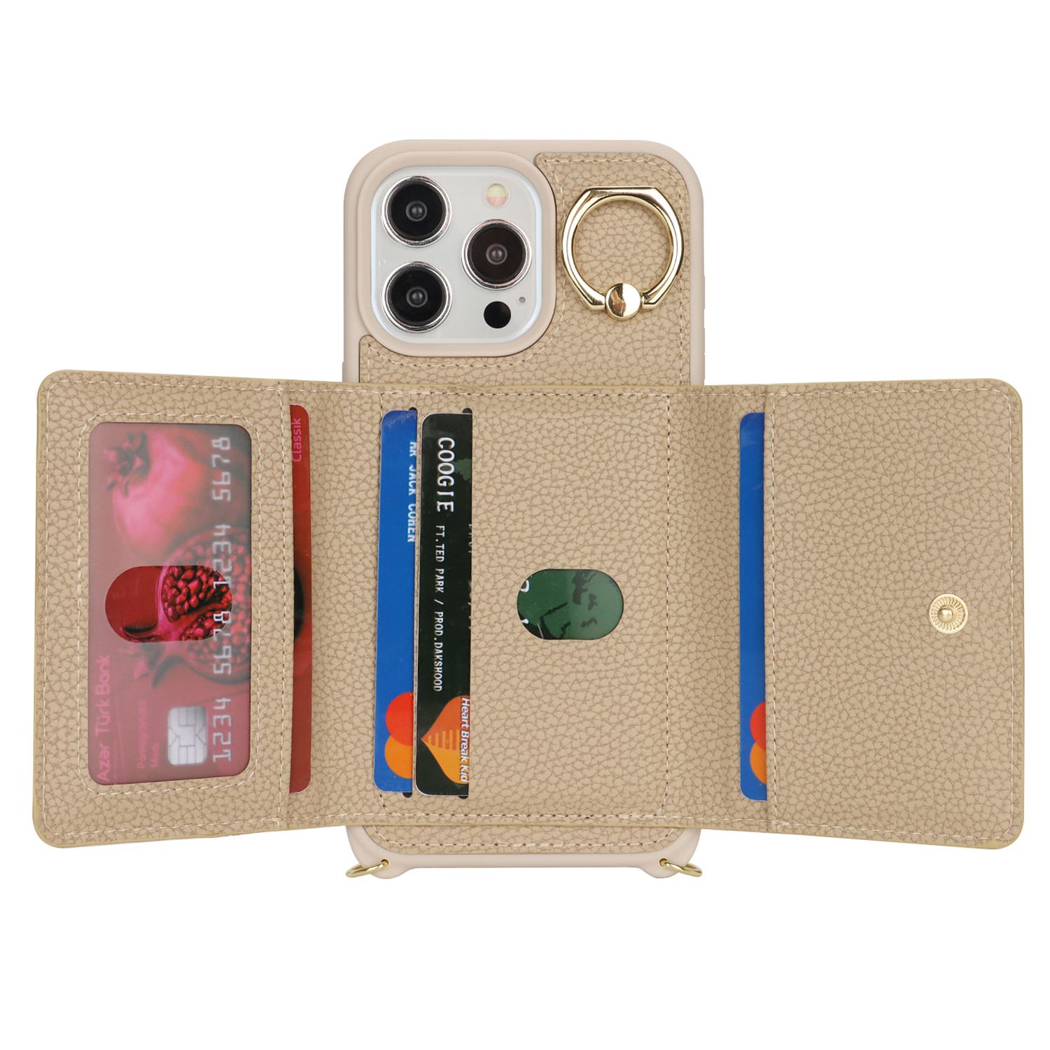 For iPhone 14 Pro Max Case Card Holder Wallet Leather+TPU Crossbody Phone Cover with Ring Kickstand Black
For iPhone 14 Pro Max Case Card Holder Wallet Leather+TPU Crossbody Phone Cover with Ring Kickstand Black