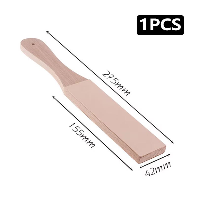 Бритва из натуральной кожи, складной нож, точилка для бритвы, ремень для правки, полировальная кожа и полировальная паста S