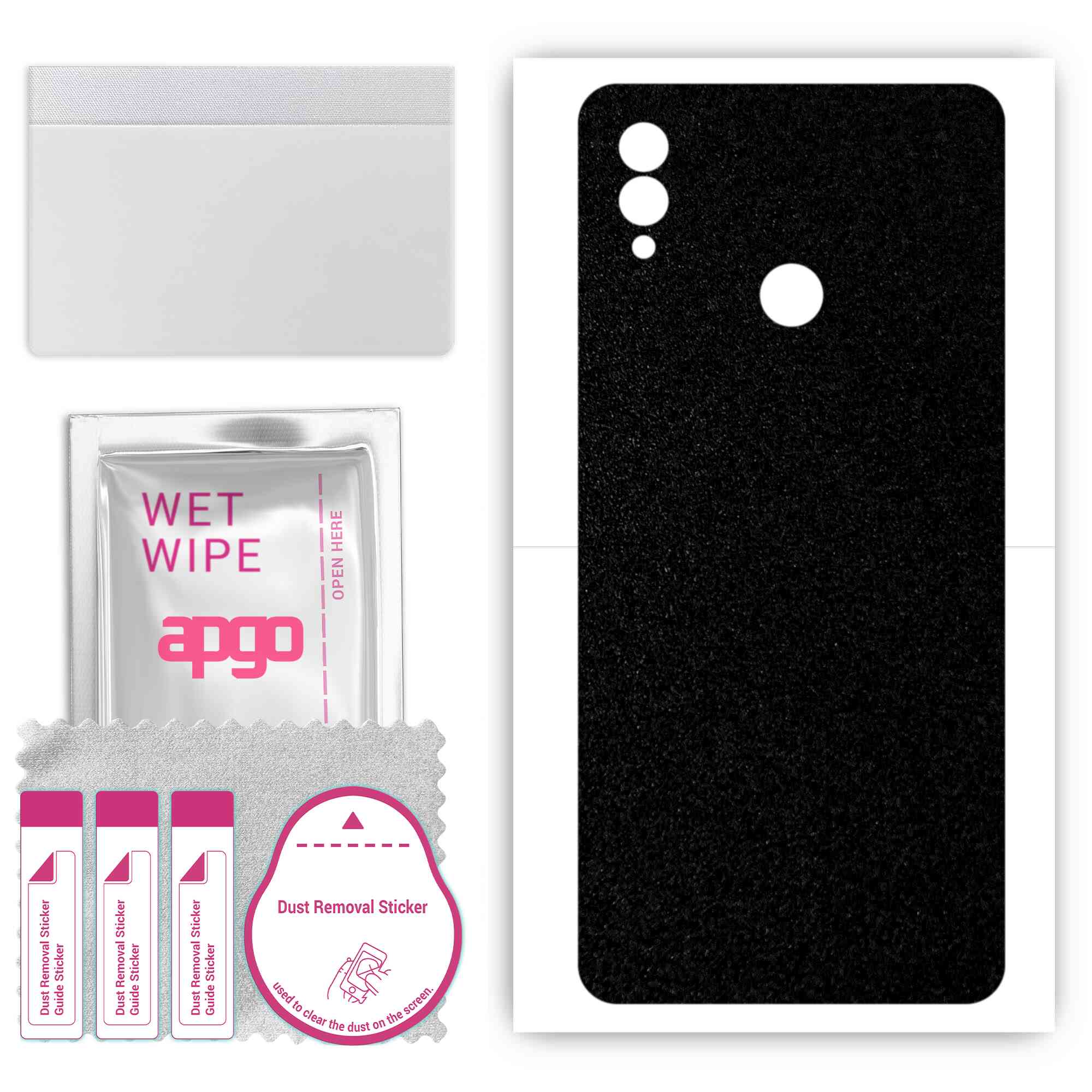 apgo Protective Skin Sticker for the back compatible with Honor Note 10, Wrap Film, Foil, Vinyl - Pattern Matte Black
apgo Protective Skin Sticker for the back compatible with Honor Note 10, Wrap Film, Foil, Vinyl - Pattern Matte Black