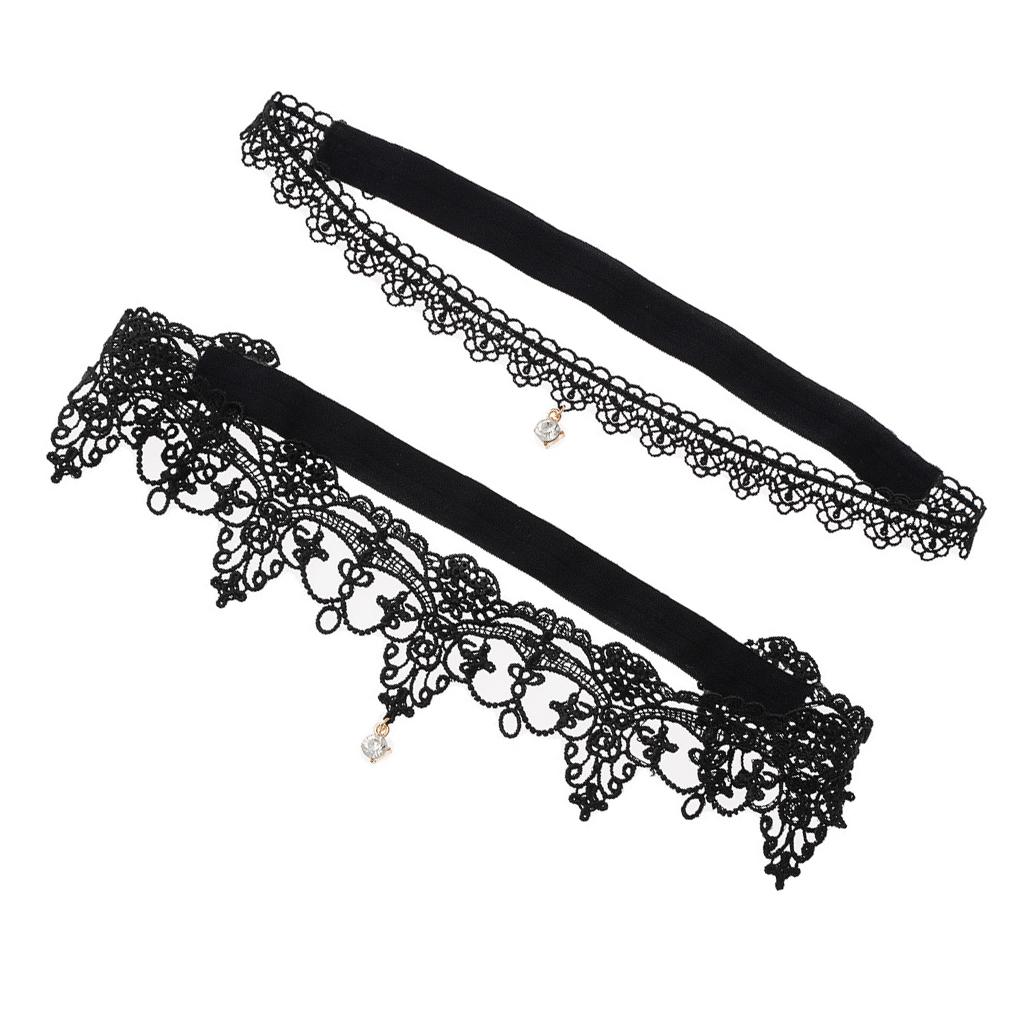 2 шт. Женское кружевное кольцо для ног Портативное многоразовое сексуальное моющееся дышащее заменяющее декоративное бедро с горным хрусталем 
2 шт. Женское кружевное кольцо для ног Портативное многоразовое сексуальное моющееся дышащее заменяющее декоративное бедро с горным хрусталем