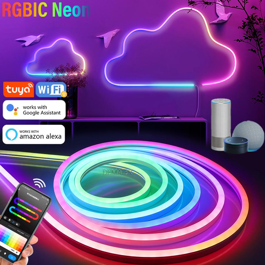 3 м 5 м RGB 5050 USB Smart Tuya Wi-Fi декоративный светильник для комнаты управление через приложение домашняя лента светодиодная лента неоновая ночь
3 м 5 м RGB 5050 USB Smart Tuya Wi-Fi декоративный светильник для комнаты управление через приложение домашняя лента светодиодная лента неоновая ночь