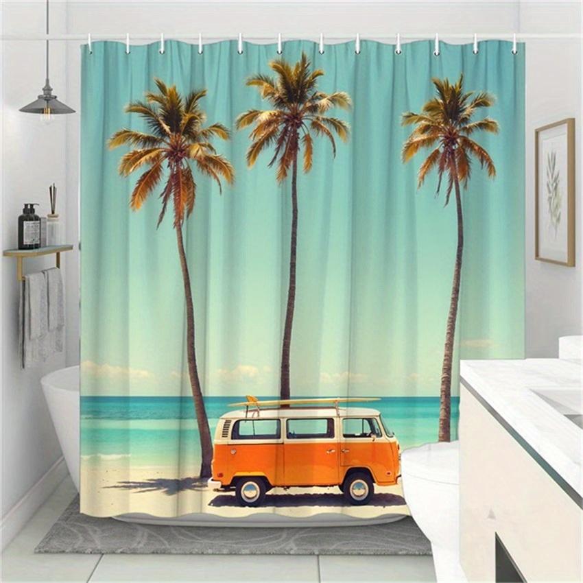 Tropical Beach Vibes Shower Curtain - Water-Resistant, Easy to Clean, Adds a Summer and Relaxing Touch to Your Bathroom Decor W90XH180cm
Tropical Beach Vibes Shower Curtain - Water-Resistant, Easy to Clean, Adds a Summer and Relaxing Touch to Your Bathroom Decor W90XH180cm