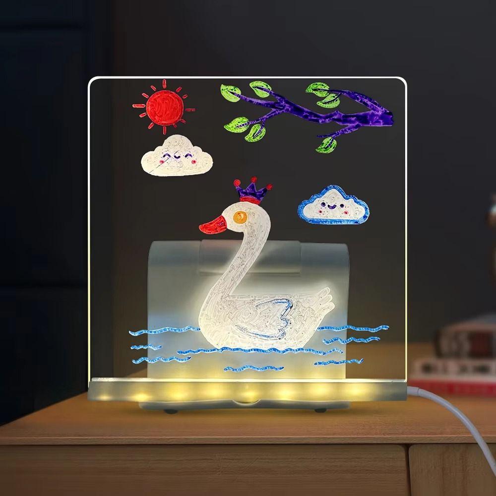 Colorful 7 Pens Acrylic Glowing Message Board Desktop Illuminated Wordpad Bar Advertising 15*15cm with 4 pen
Colorful 7 Pens Acrylic Glowing Message Board Desktop Illuminated Wordpad Bar Advertising 15*15cm with 4 pen