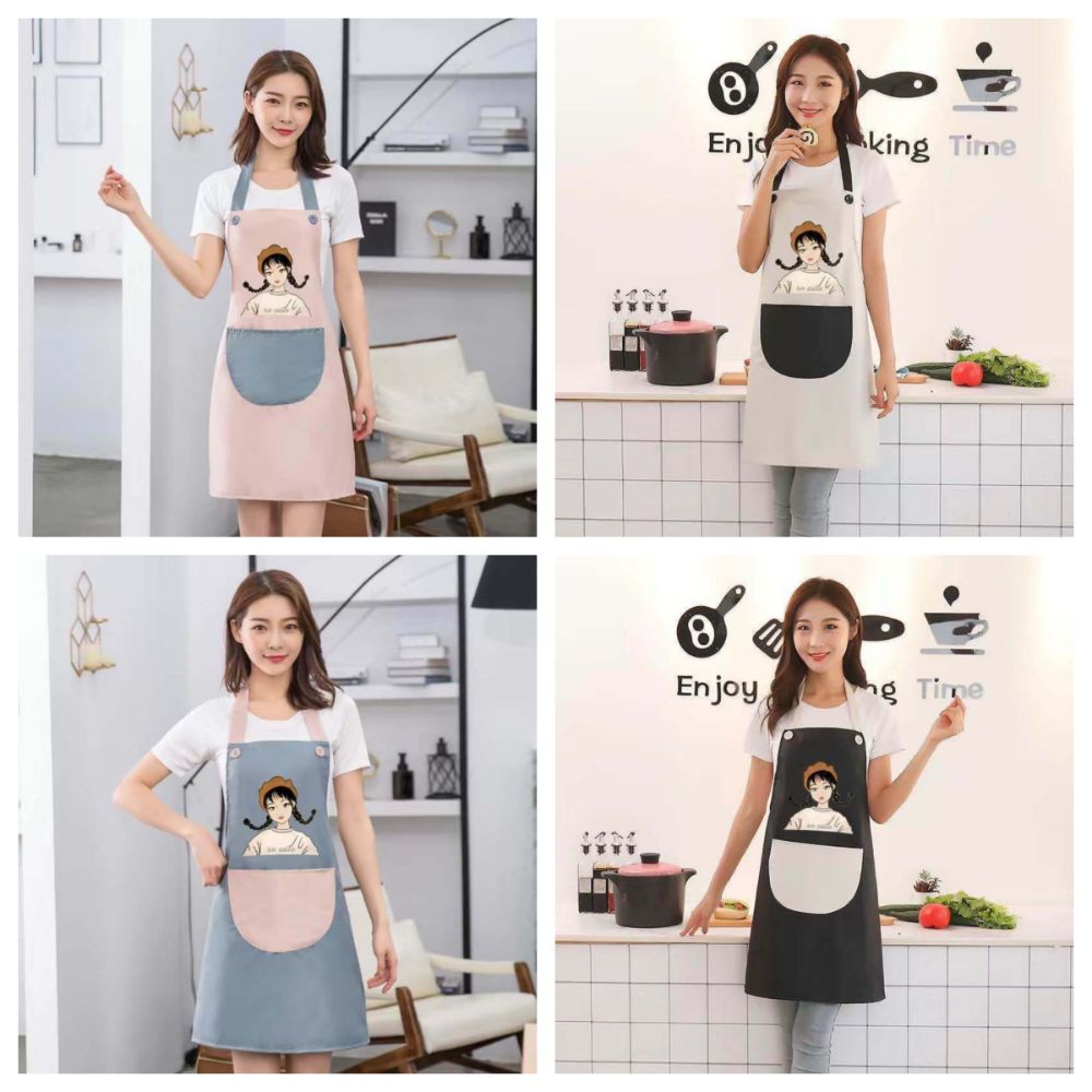 Waterproof Kitchen Apron Anti-Oil Coffee Overalls Fashion Cooking Aprons for Women Beige-Wipe Hand
Waterproof Kitchen Apron Anti-Oil Coffee Overalls Fashion Cooking Aprons for Women Beige-Wipe Hand