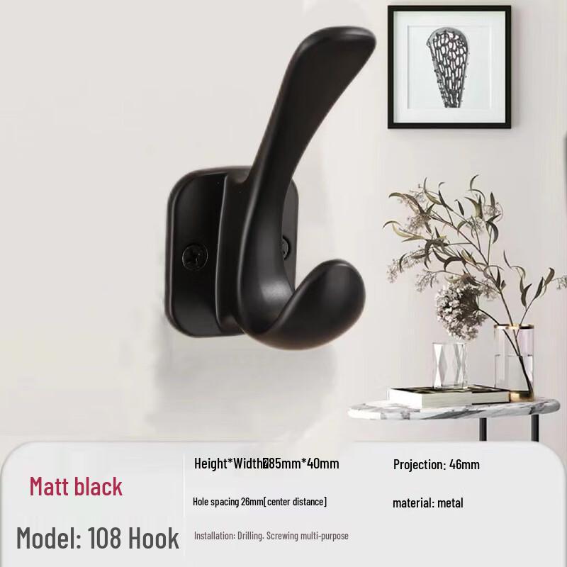 Matte Black Fat-Head Fish Style Aluminum Hooks Pack of 3
Matte Black Fat-Head Fish Style Aluminum Hooks Pack of 3