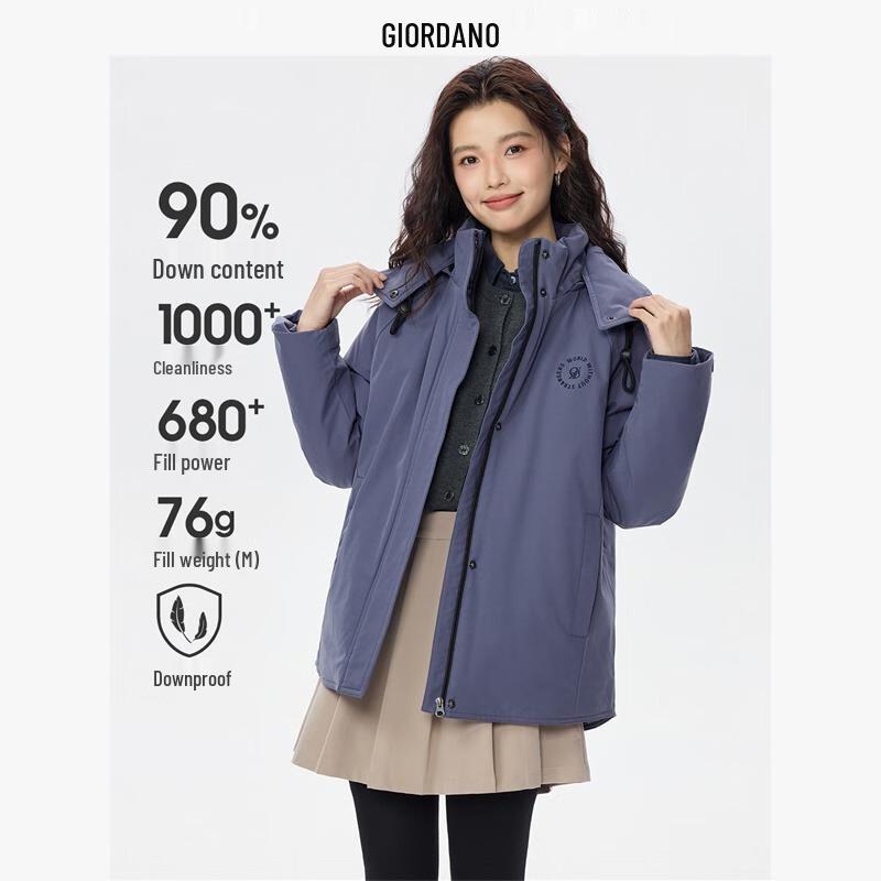 Giordano Women s Embroidered Three-Proof Down Jacket M
Giordano Women s Embroidered Three-Proof Down Jacket M