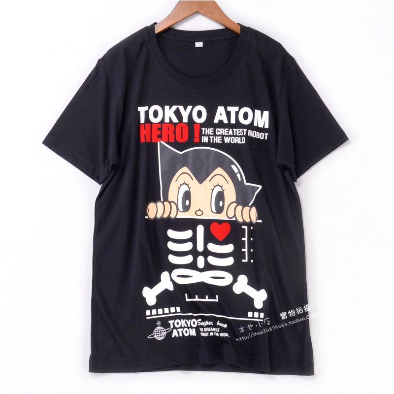 Short-Sleeved Cartoon Printed Casual Fashion Cotton T-shirt Black L
Short-Sleeved Cartoon Printed Casual Fashion Cotton T-shirt Black L