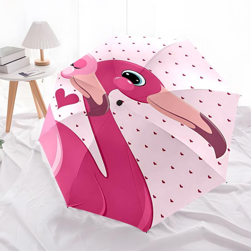 Romantic Pink Flamingo Heart Print Umbrella:Automatic Opening&Closing,Foldable Design,8 Bone Iron Frame,Perfect Gift for Fans and Trav
Romantic Pink Flamingo Heart Print Umbrella:Automatic Opening&Closing,Foldable Design,8 Bone Iron Frame,Perfect Gift for Fans and Trav