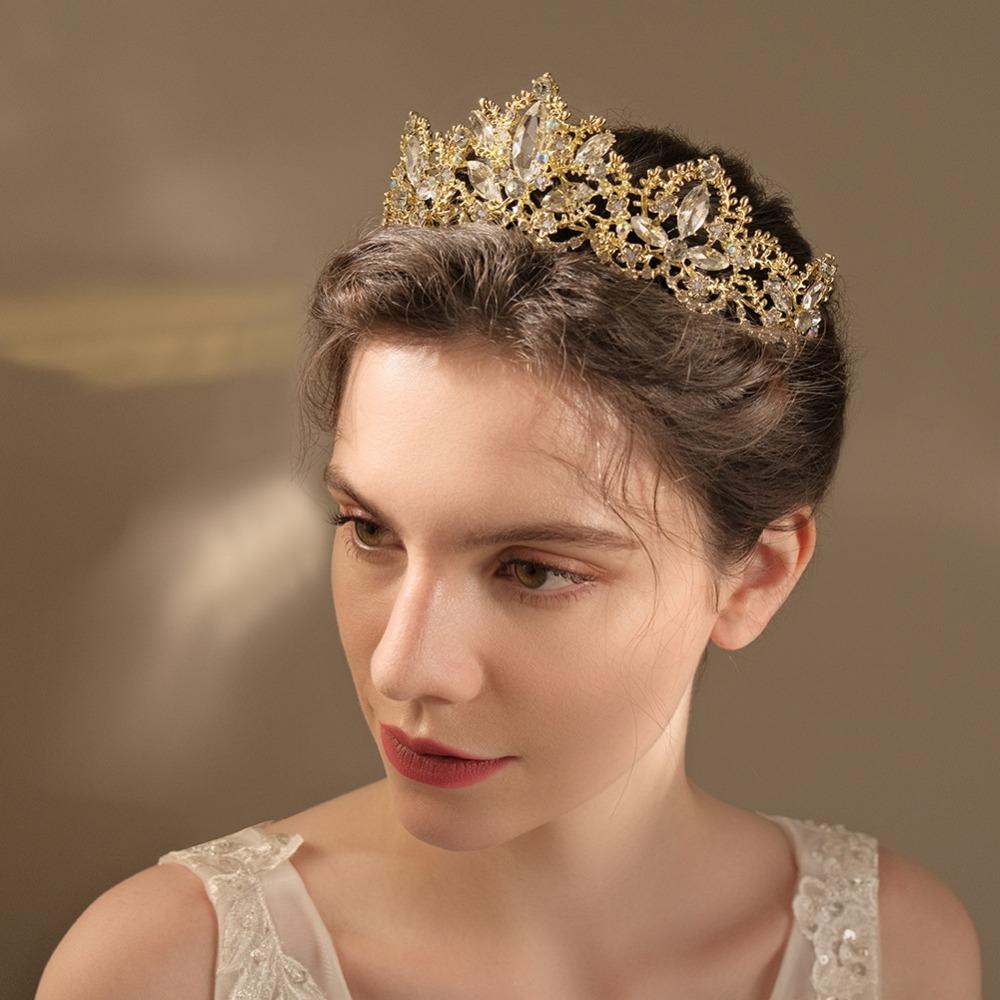 Crystal Wedding Bridal Tiara Sparkling Rhinestone Crown Shiny Baroque Crown Dress Accessories Style 2
Crystal Wedding Bridal Tiara Sparkling Rhinestone Crown Shiny Baroque Crown Dress Accessories Style 2