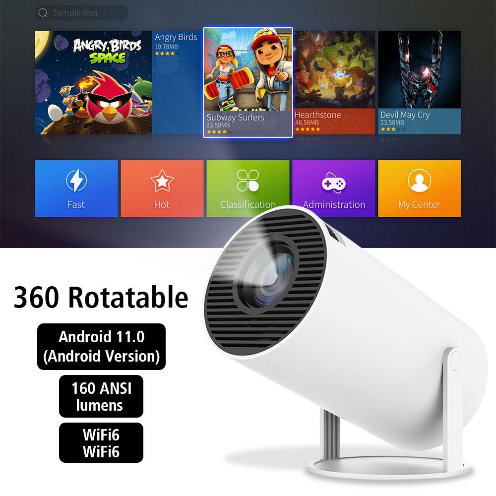 Уличный портативный проектор с поддержкой 4K 1080P 160ANSI 1280*720P HD HY300 pro Аксессуары для дома Двойной Wifi6 BT5.0 Домашний кинотеатр Проектор Android11 US Plug
Уличный портативный проектор с поддержкой 4K 1080P 160ANSI 1280*720P HD HY300 pro Аксессуары для дома Двойной Wifi6 BT5.0 Домашний кинотеатр Проектор Android11 US Plug