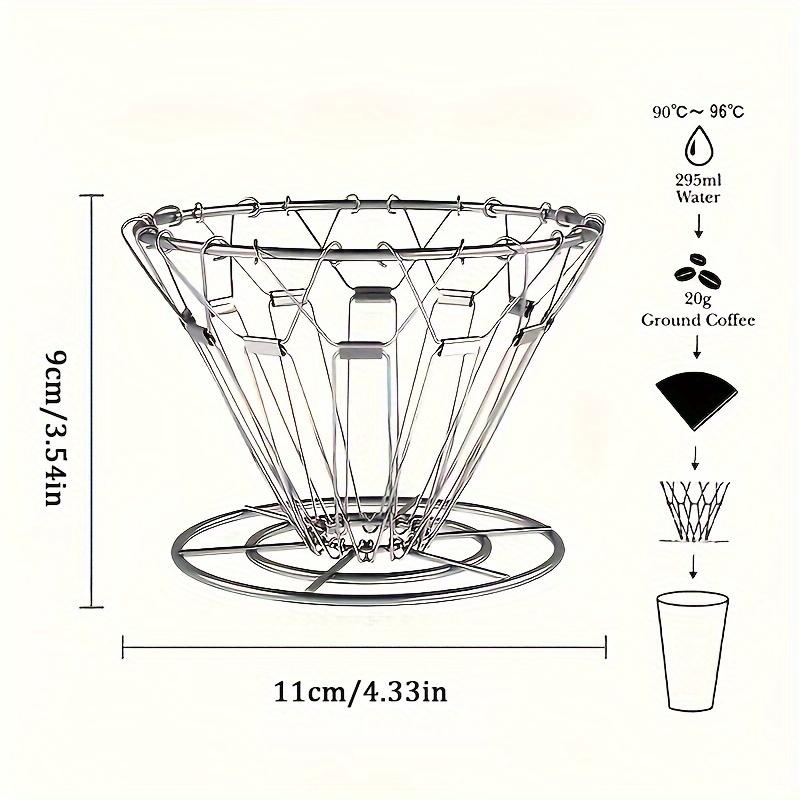1 подставка для капель кофе, нержавеющая сталь, складная, портативный держатель фильтра, для кемпинга на открытом воздухе, воронка для заваривания кофе вручную, многоразовая серебряный
1 подставка для капель кофе, нержавеющая сталь, складная, портативный держатель фильтра, для кемпинга на открытом воздухе, воронка для заваривания кофе вручную, многоразовая серебряный