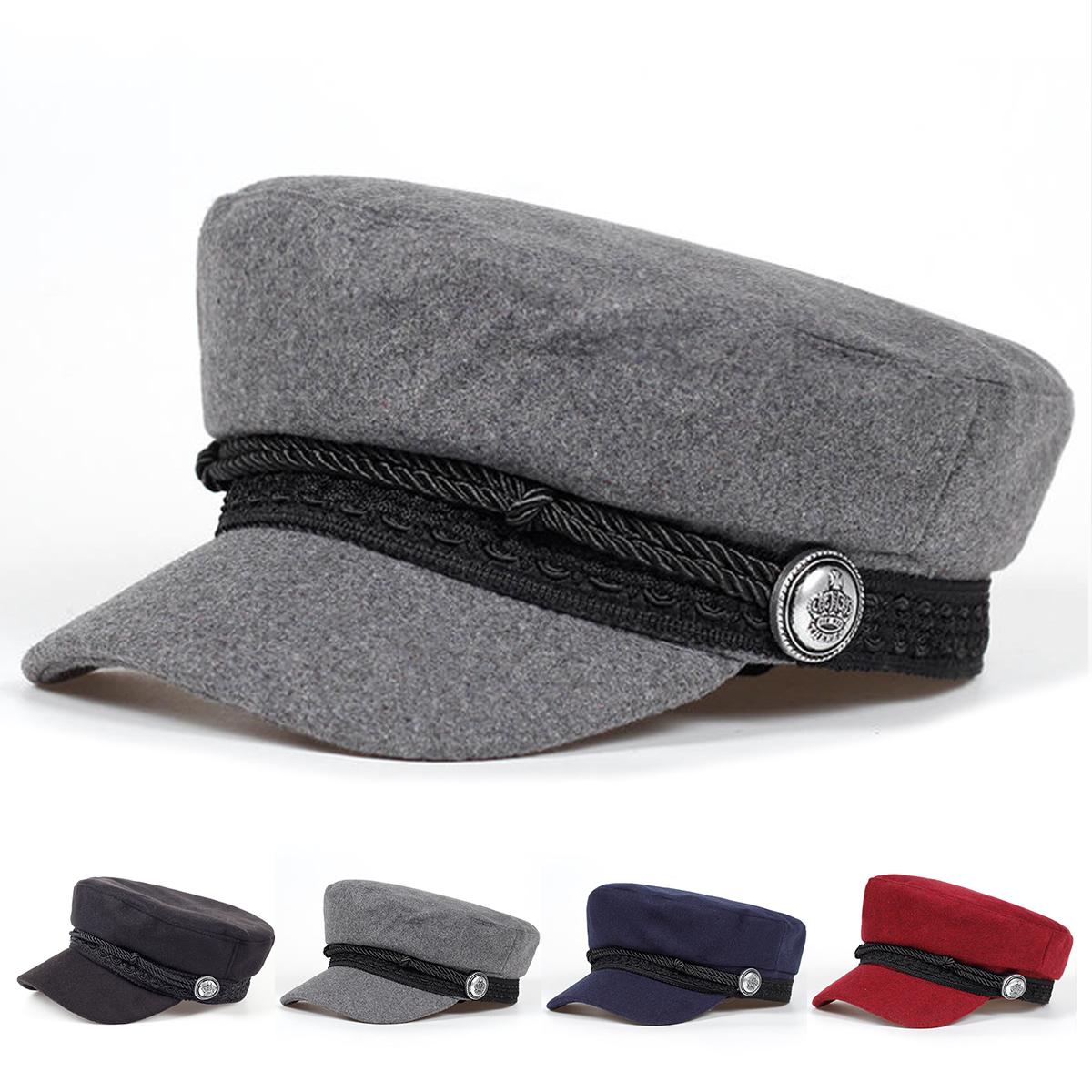 Fashion Women Crown buckle lace Army Cap Spring Autumn Sailor Hats Black Ladies Beret Caps Men Flat Top Captain Military Caps сірий
Fashion Women Crown buckle lace Army Cap Spring Autumn Sailor Hats Black Ladies Beret Caps Men Flat Top Captain Military Caps сірий