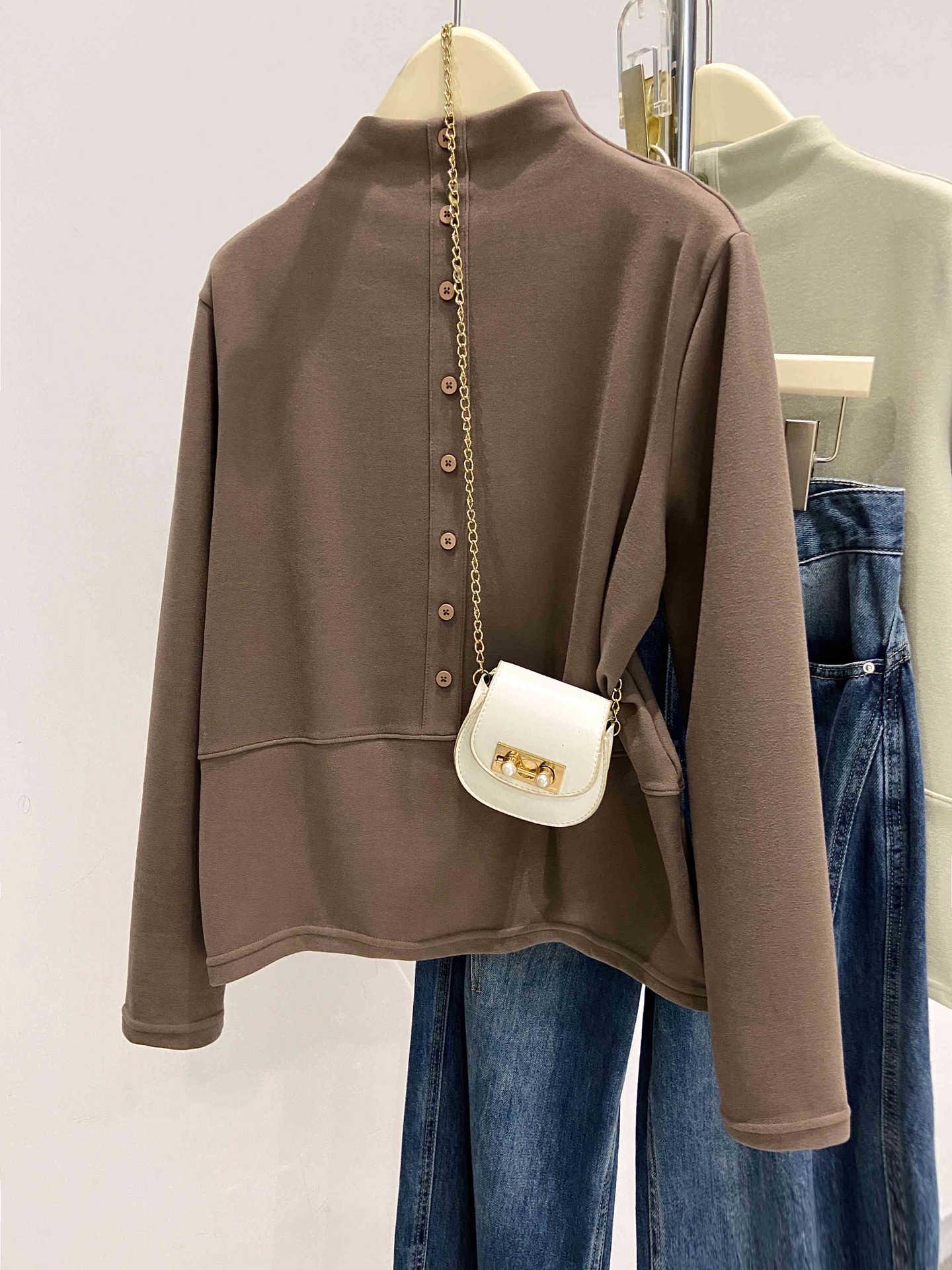 Slim Fit Imitation Cashmere Long-Sleeve Button Collar T-Shirt for Women – Autumn/Winter Base Layer XXL кавовий
Slim Fit Imitation Cashmere Long-Sleeve Button Collar T-Shirt for Women – Autumn/Winter Base Layer XXL кавовий