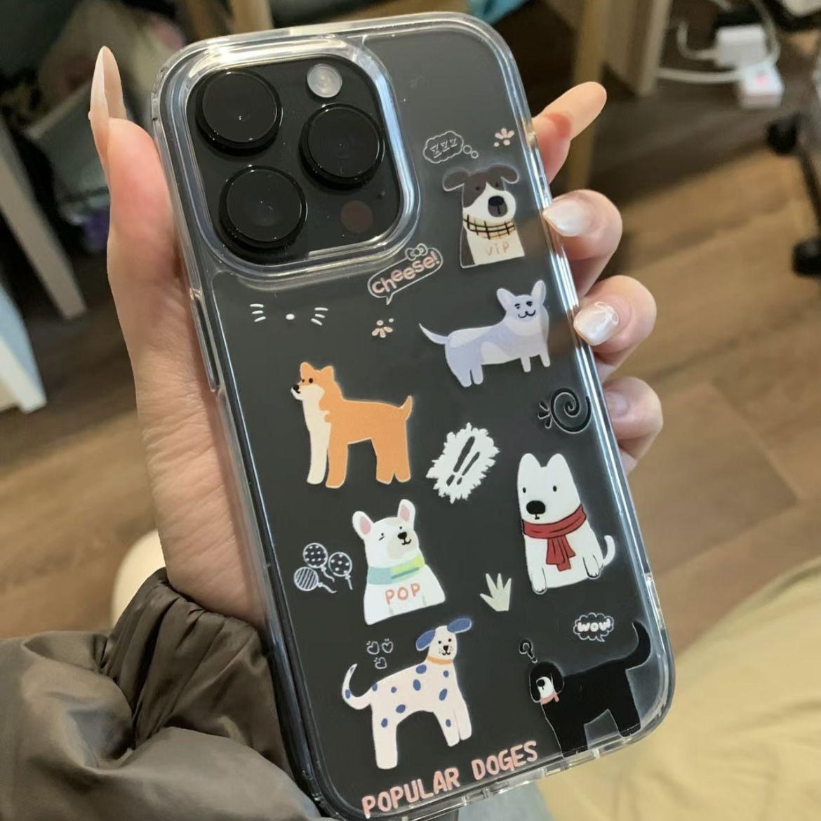 Seven Puppies Transparent Soft Phone Case for iPhone 14/13 Pro Max/12/11/XR/XS/8 Plus 14 Plus
Seven Puppies Transparent Soft Phone Case for iPhone 14/13 Pro Max/12/11/XR/XS/8 Plus 14 Plus