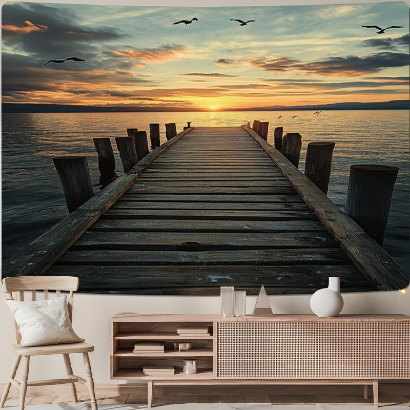 Quiet Lakefront Pier Digital printing polyester wall hanging tapestry decorative Living room bedrooms Office background gift 74x94cm(29x37in)
Quiet Lakefront Pier Digital printing polyester wall hanging tapestry decorative Living room bedrooms Office background gift 74x94cm(29x37in)